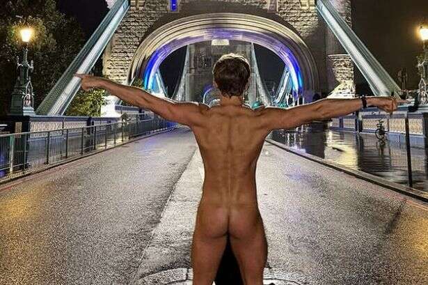 BBC EastEnders star poses naked on iconic landmark and says 'my gift to you'