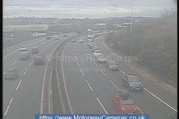 M5 to M6 northbound link road blocked after crash with traffic backed up to junction 1 West Bromwich