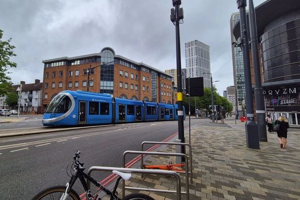Broad Street collision as trams halted in Birmingham city centre