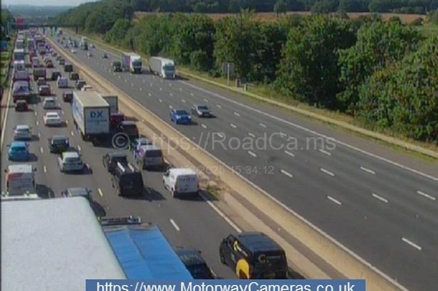 M6 huge delays live after crash near Birmingham Airport