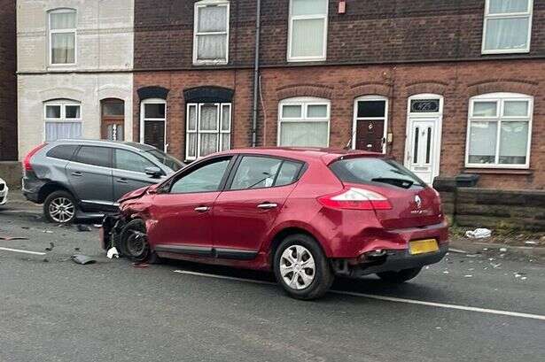 Hunt for Walsall driver after damaged Renault abandoned in residential street