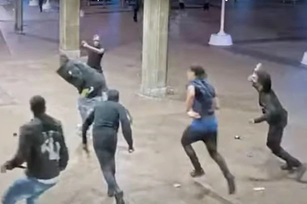 Chilling CCTV shows teen run for his life from armed mob as Birmingham men jailed