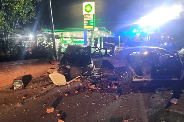 Drivers 'run off' after dramatic crash outside BP garage