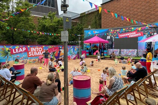 Solihull is getting a free manmade beach for summer 2025 and it has a Jurassic theme