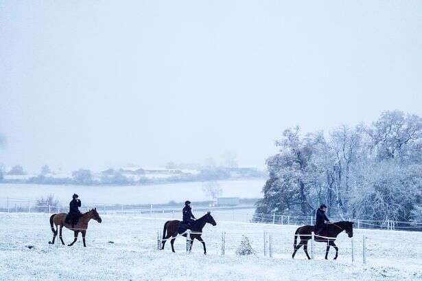 All the parts of England set for eight inches of snow every hour in January