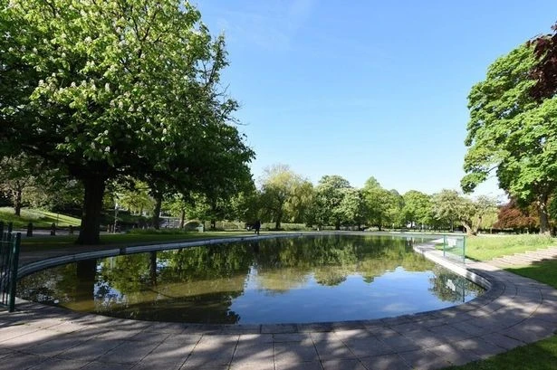 The free outdoor pool in Wolverhampton set in lovely green fields