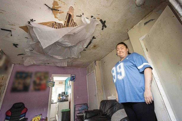 I live in 'UK's worst council house' in Birmingham - now the ceiling's falling in