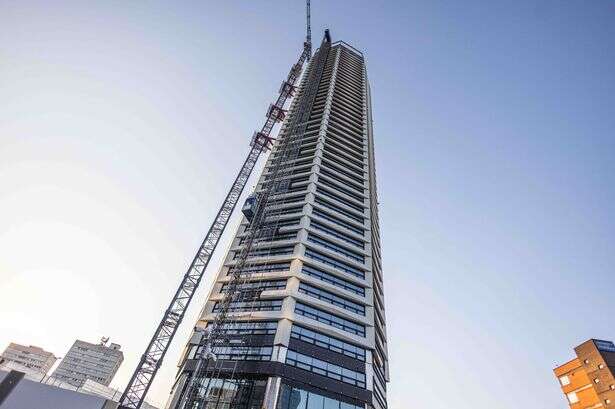 Stunning first look at views from Birmingham's tallest building the Octagon before it's completed