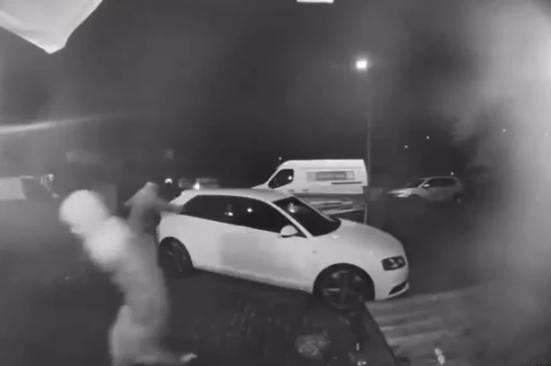 Thugs smash car windows and throw bricks at house in early hours attack