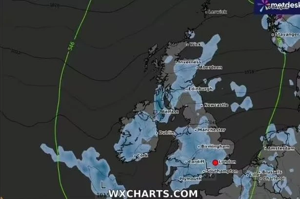 Exact date heavy downpours will soak majority of UK