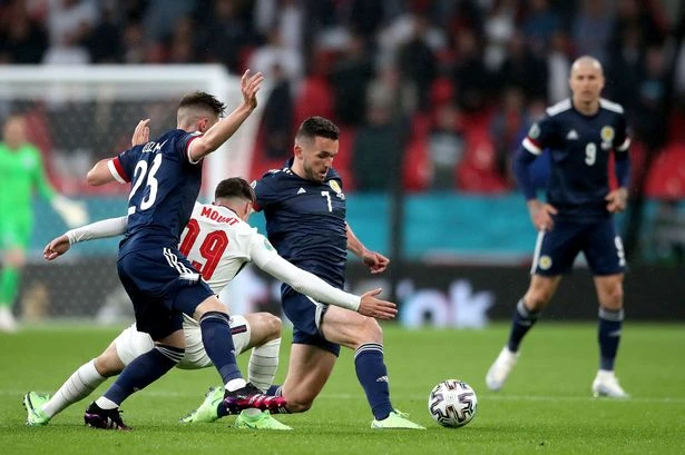 Pictures: England and Scotland at Wembley Stadium on June 18