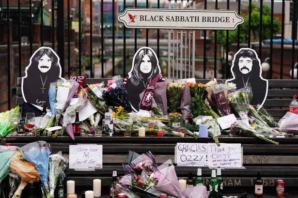 Ozzy tributes in Birmingham as fans lay flowers
