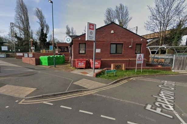 Two men rushed to hospital after stabbing at Solihull train station