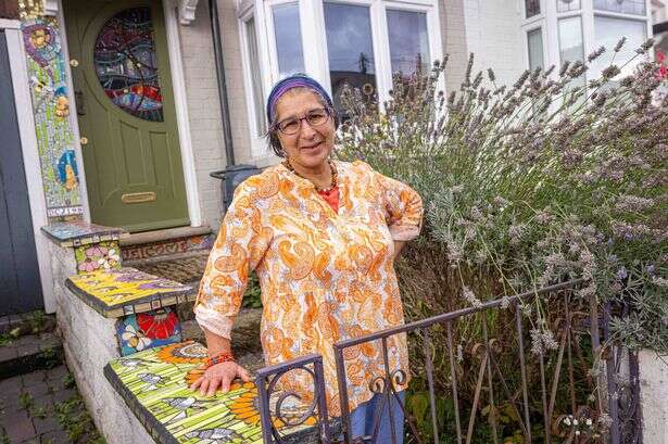 Caroline Jariwala has transformed her terraced home in Bearwood into a mosaic masterpiece