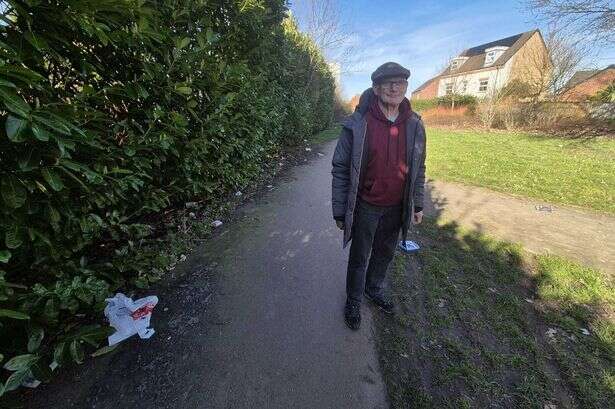 Stained mattress, broken glass and beer cans - Solihull streets with rubbish pilling high