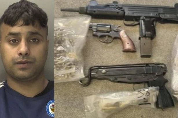 Moment Birmingham underworld gun and drug dealer called 'Wisehorse' captured by armed police