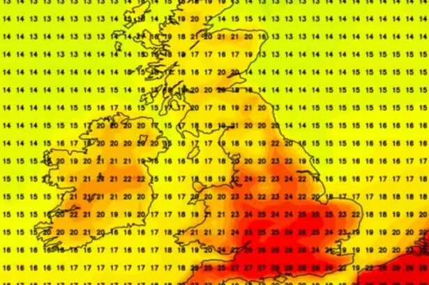 Britain set for 31C 'wave of African heat' as forecasters share full list of areas set to sizzle