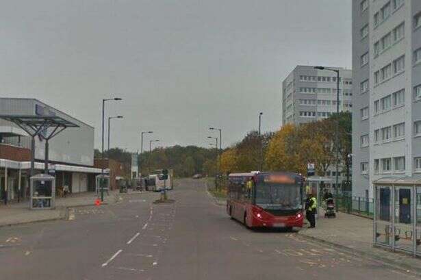 Flames engulf bus in Chelmsley Wood as firefighters rush to scene near shopping centre