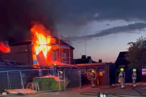 Moment Ladypool Road takeaway torched as police launch arson attack probe