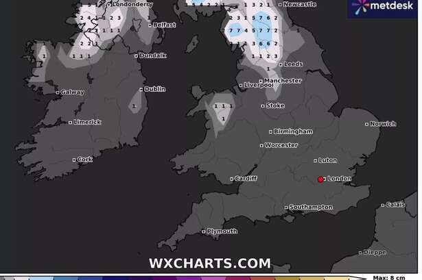 Snow maps show route of 'Arctic blast' as Birmingham braced for cold and frost