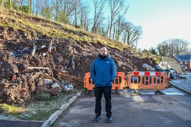 Life on £400k new-build estate where residents have become trapped by landslides