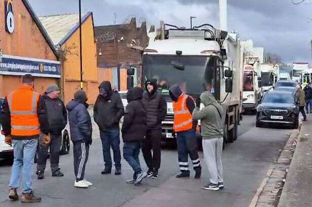 Birmingham bins strike live as vehicles delayed from leaving Tyseley depot