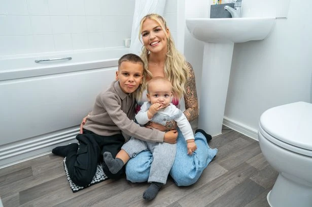 Mum, 29, gives birth to baby boy on floor with help of son, 7, in 'brave' act