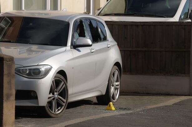 Inside Darlaston crime scene where silver BMW left with broken windows after shots fired