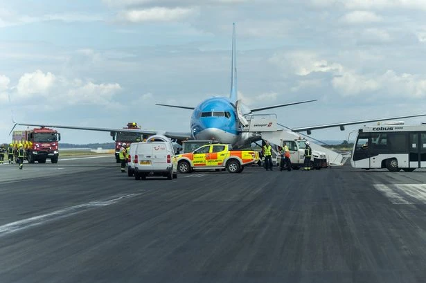 Terror as Birmingham-bound plane's tyre explodes on take-off