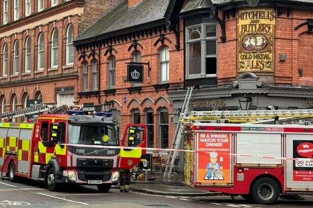 Jewellery Quarter pub fire live as road closed with 999 crews at scene