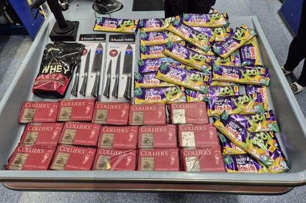 B&M shoplifter caught with 15 blocks of cheese and 25 packs of Freddos