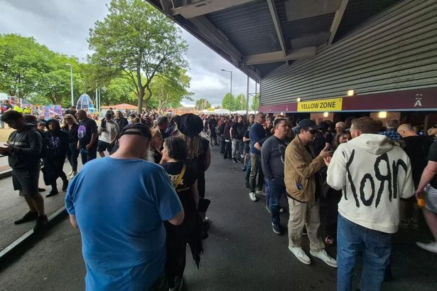 Huge queues to get into Black Sabbath gig as fans sent warning - 'it's like Glastonbury'