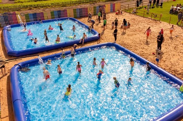 Huge beach with five giant paddling pools opens near Birmingham