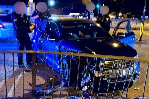 Audi crashes in Birmingham police chase as officers make discovery