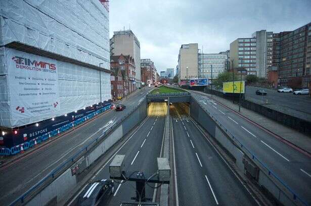 Woman arrested for drink driving after car overturns in city centre tunnel