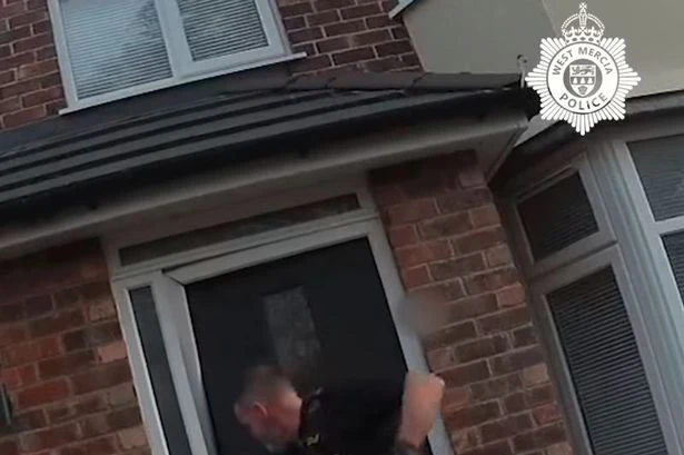 Moment police raid £150k cannabis farm as plants 'to be destroyed'