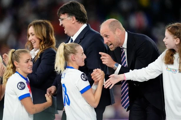 Prince William's five-word verdict on Chloe Kelly's goal revealed by lip reader