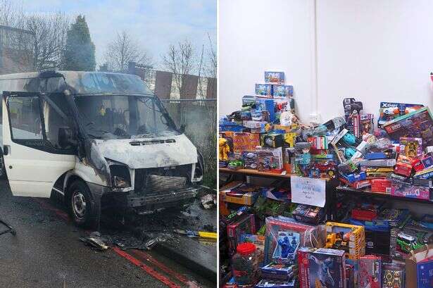 Thousands raised after toys for less fortunate were torched in vehicle fire