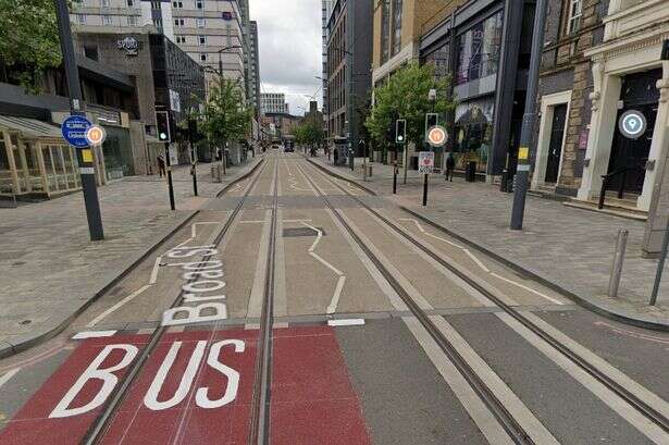 Broad Street Birmingham bus lane £60 fine warning - and it starts this weekend