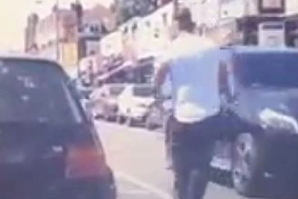 Shocking moment e-scooter rider collides with Mercedes - sending him flying on Soho Road