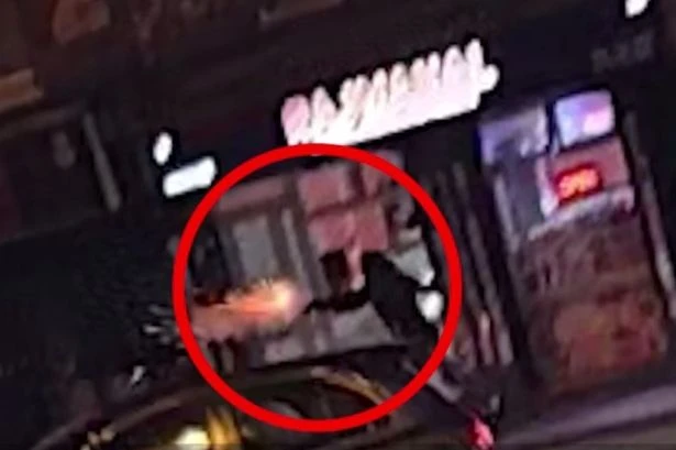 Chilling footage shows Birmingham shooting 'target' use passer-by as a human shield