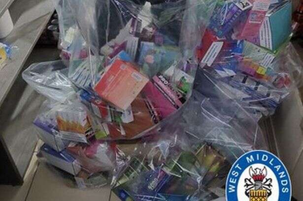 Trading Standards seize £25k worth of illegal vapes and cigarettes from Walsall shop