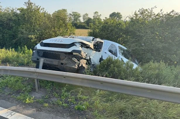 M6 coach horror crash as truck driver miraculously walks from wreckage