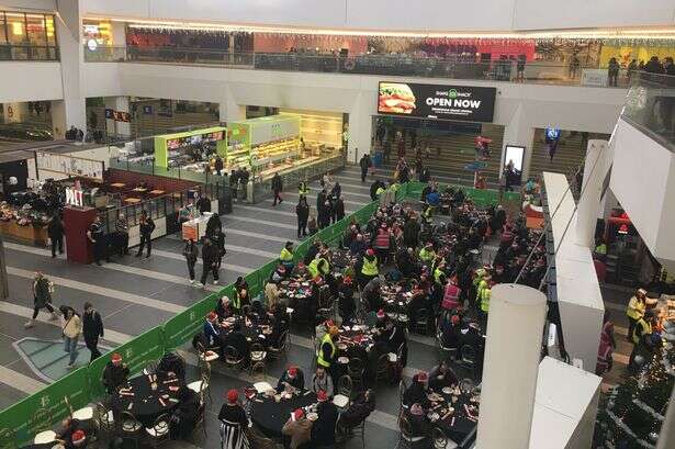 Birmingham New Street becomes 'best restaurant in city' to feed hundreds for Christmas