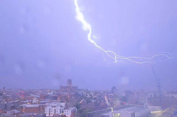 Every area of England to be hit by thunderstorms and downpours on Sunday
