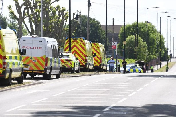 Police pelted with eggs and water balloons in clash with 80 protesters outside Kitts Green factory