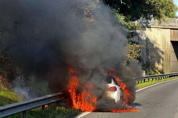 M6 delays as car fire leads to 'full closure' with drivers warned 'find alternative routes'