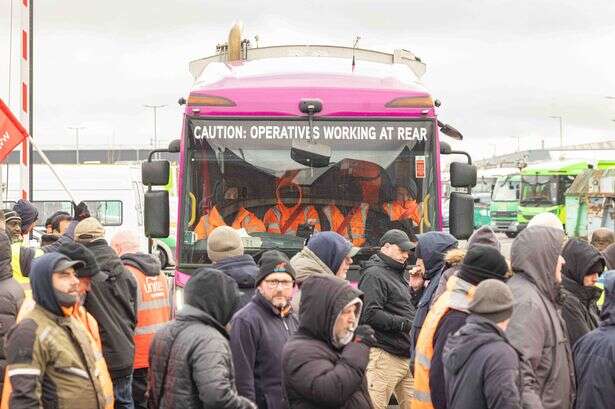 Bin lorries delayed from leaving Tyseley Depot