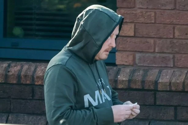 Man with 'vacant' expression caught performing sex act in shopping centre toilet