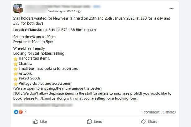 Scam fair warning as Birmingham school says it ‘does not exist’